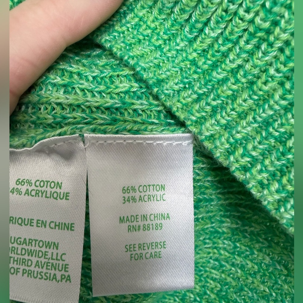 Lilly Pulitzer Cortina sweater in Agave Green Marled Ombré size L - Picture 7 of 10